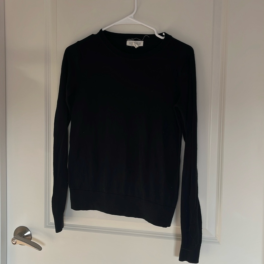 Black basic sweater from forever 21